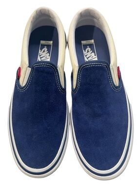Vans PRO Men’s Slip-On Suede Loafers in Navy Size 8